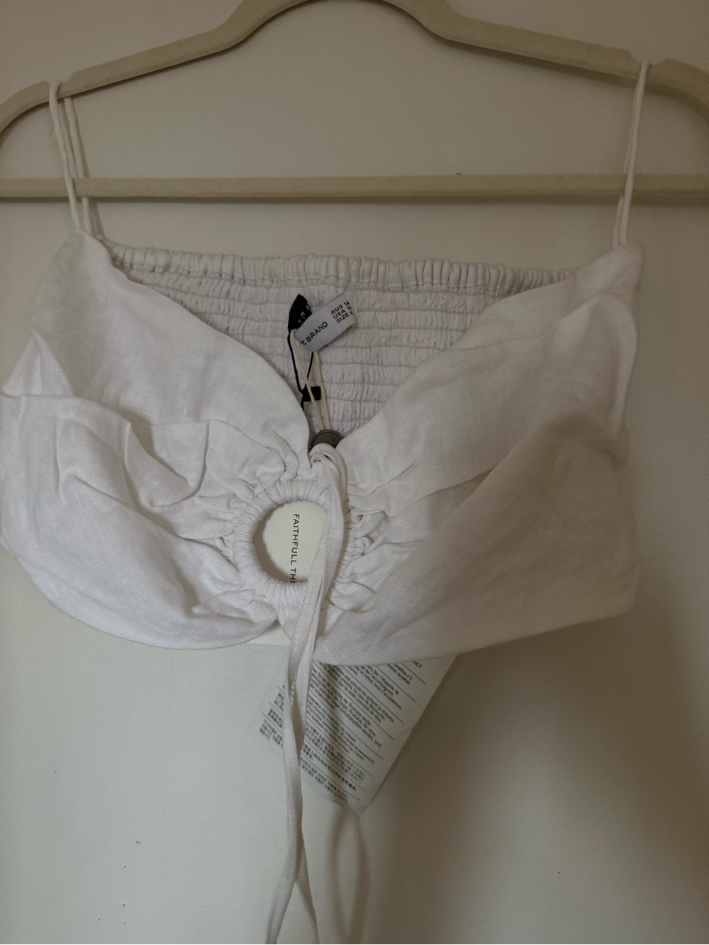 Faithful The Brand White Crop top